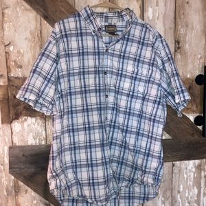 LOT OF 2 Meds Plaid Dress Shirts